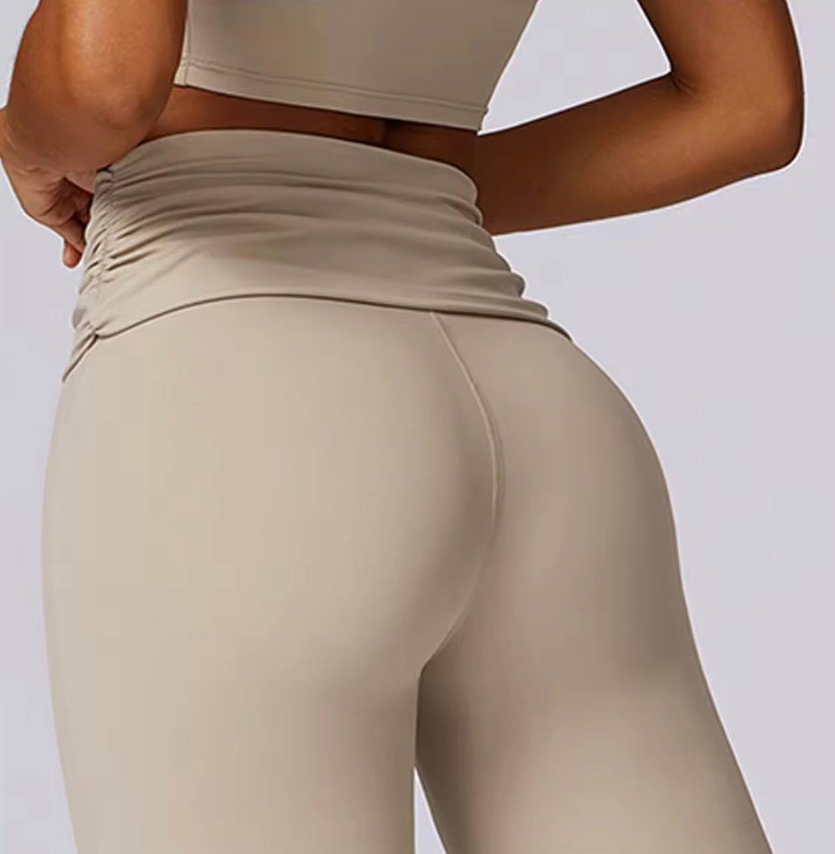 Flare Set Beige back