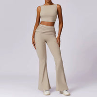 Flare Set Beige front