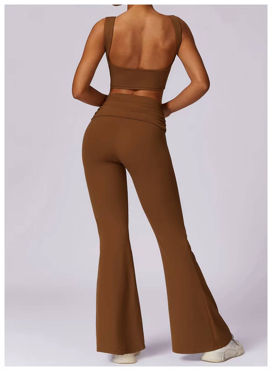 Flare Set Brown back