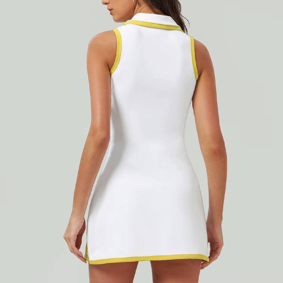 Ace Dress Yellow - back view