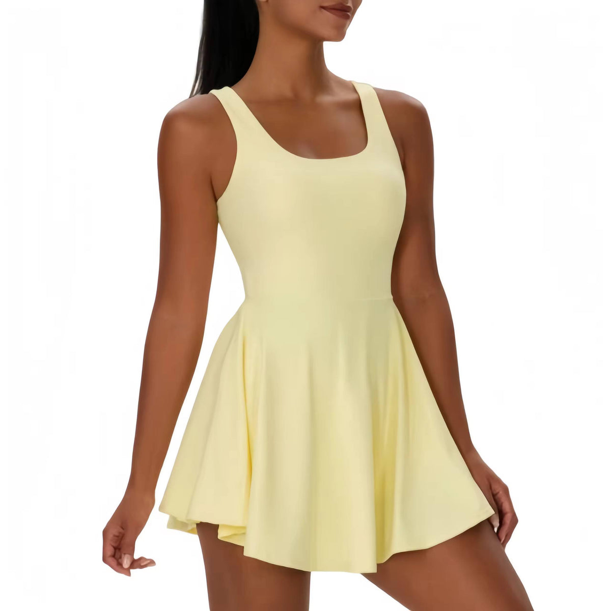 Arc Dress Yellow - front view