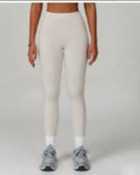 Block Leggings White