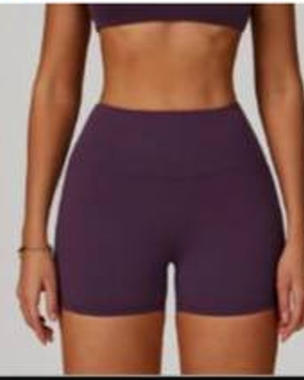 Block Shorts Plum