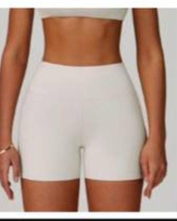 Block Shorts White