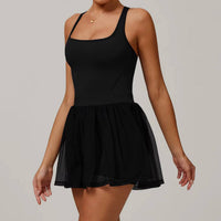 Luna Dress Black - front view
