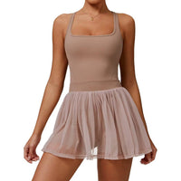 Luna Dress Nude - front view
