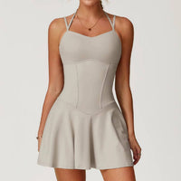 Muse Dress Cream - front view