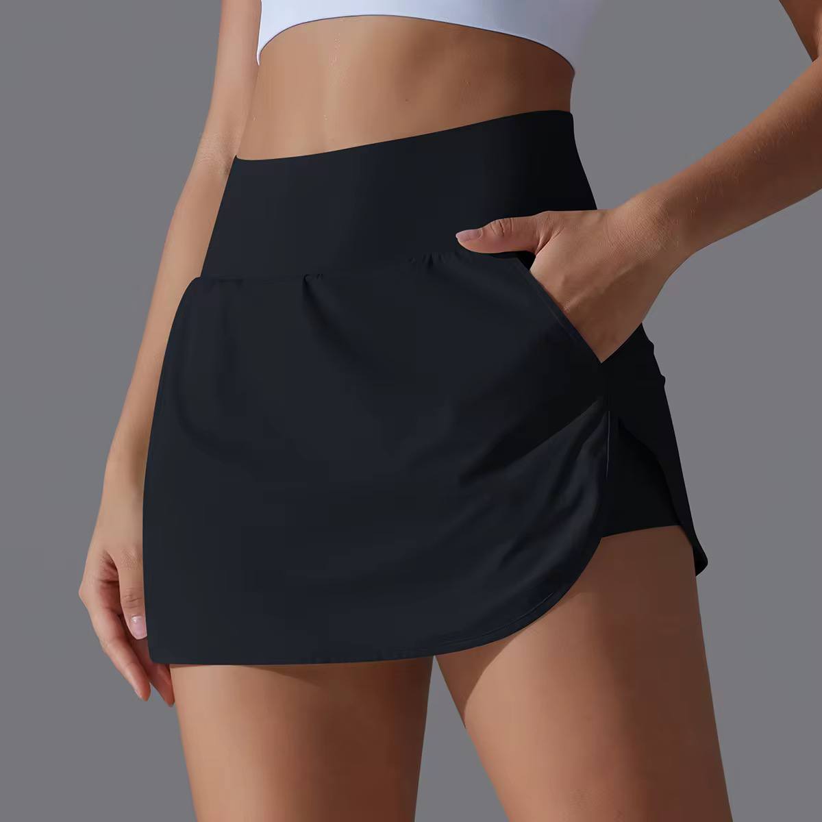 Net Skirt Black