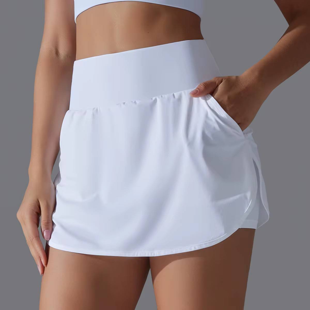 Net Skirt White