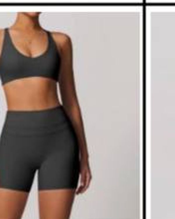Peak Shorts Set Charcoal