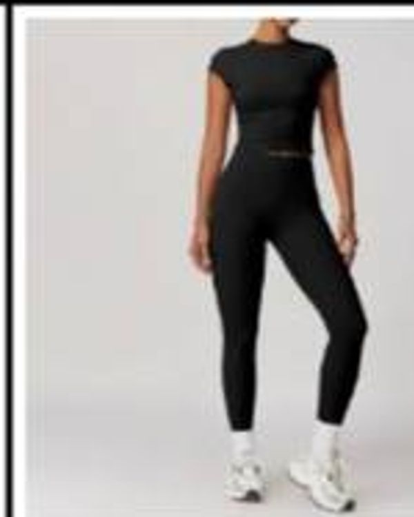 Rib Legging Set Black