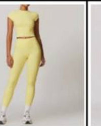 Rib Legging Set Yellow