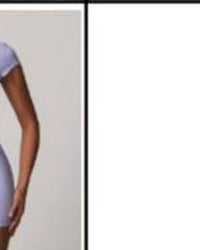 Rib Shorts Set Lilac