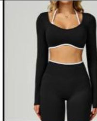 Trim Long Top Black