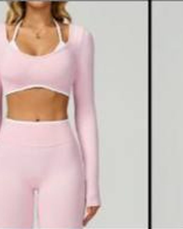 Trim Long Top Pink