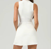 Volt Dress White - back detail